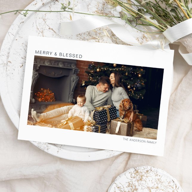 Modern fotojulkort med fina och färgade bilder julkort (Skapare uppladdad)