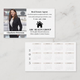 Modern fotokalender i Gods Visitkort
