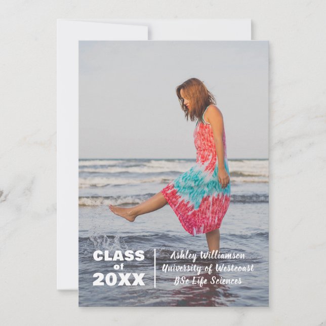 Modern fotoklass 20XX Studenten-meddelande Meddelande (Framsida)