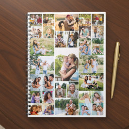 Modern Fotokollage 31 Bild Familj Anteckningsbok