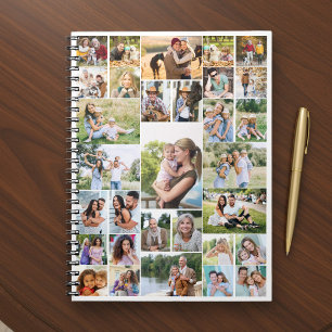 Modern Fotokollage 31 Bild Familj Anteckningsbok