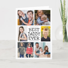 Modern Fotokollage | Bästa Pappa Någonsin Kort