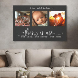 Modern fotokollage det här är oss canvastryck