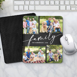 Modern fotokollage Familjeskrift Minnessak Musmatta