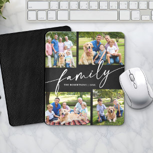 Modern fotokollage Familjeskrift Minnessak Musmatta
