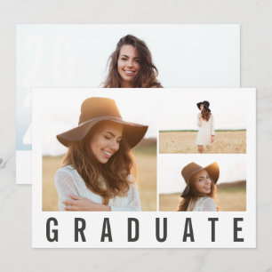Modern fotokollage fet grafik student annonserar meddelande