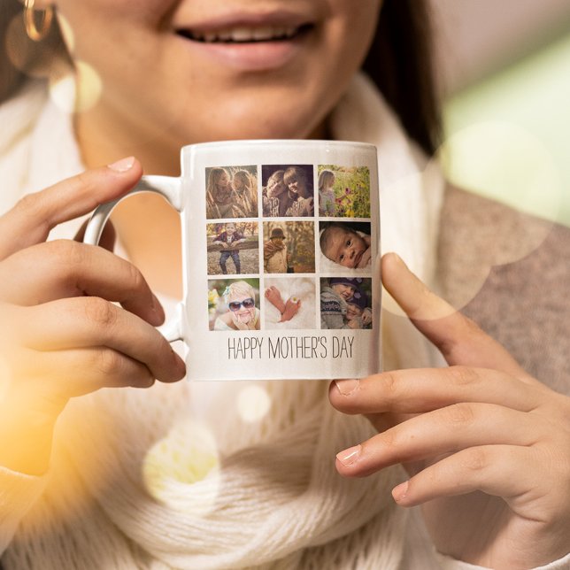 Modern fotokollage | Glad mors dag Kaffemugg (Skapare uppladdad)