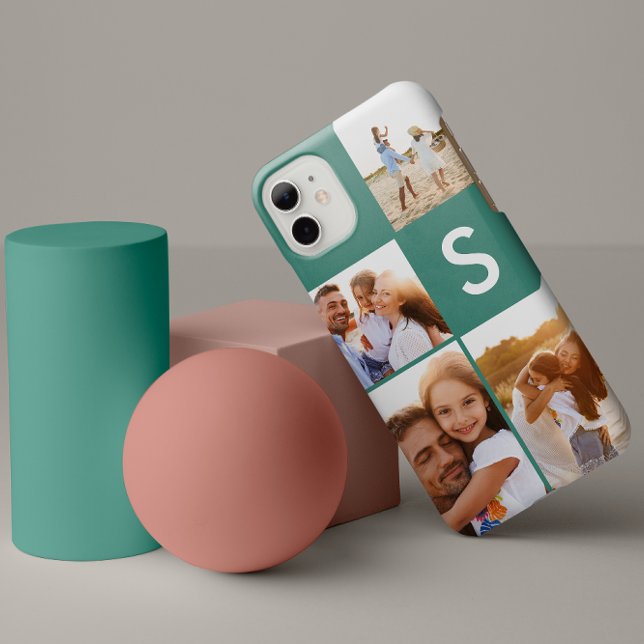 Modern fotokollage - inledande monogram för stark  (Skapare uppladdad)