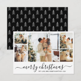 Modern fotokollage julkort - Helgdag Inbjudningar