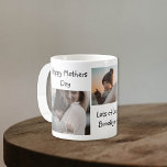 Modern fotokollage | MORS DAG Kaffemugg<br><div class="desc">Skicka det här moderna fotot mors dag mugg till mamma,  med ett "MORS DAG" hälsning och ett 4-foto. Du kan ändra alla teckensnitt i stilar,  storlekt och färg genom att klicka på den anpassade länken efter att du har anpassat den.</div>