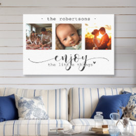 Modern fotokollage Njut av lilla Saken Canvastryck