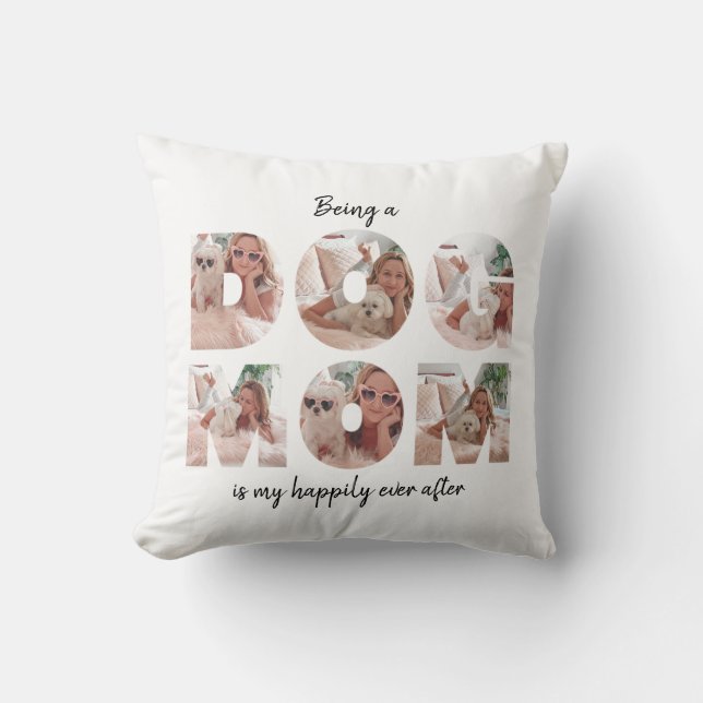 Modern fotokollage-offert för Hund i Mamma Kudde (Framsida)