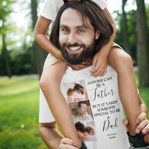 Modern fotokollage Styvpappa T Shirt