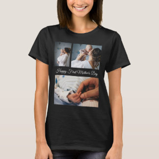 Modern fotokollage | Svarta och vita Mors dag T Shirt