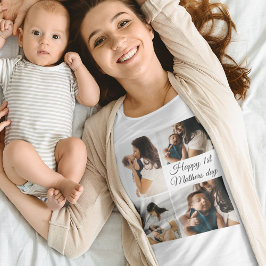 Modern fotokollage | Svarta och vita Mors dag T Shirt