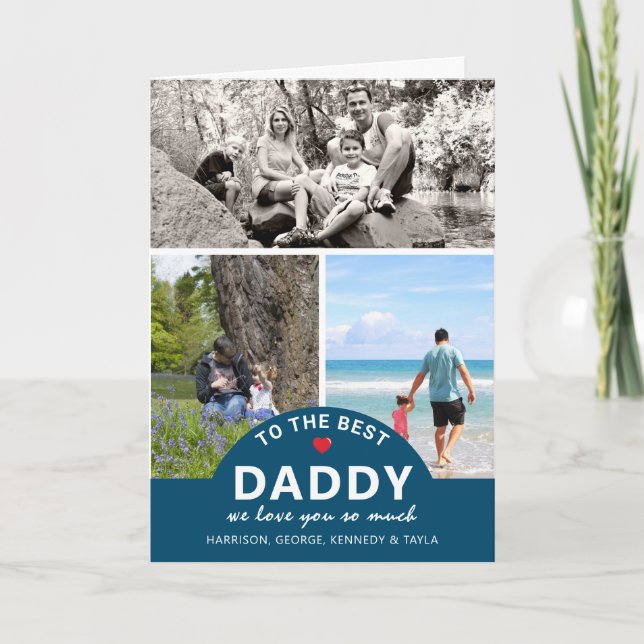 Modern Fotokollage | Till Den Bästa Kort (Framsida)