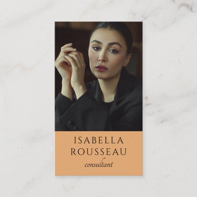 Modern fotokonsult visitkort (Framsida)