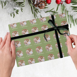 Modern Fotoljus Grön God Jul Semester Presentpapper