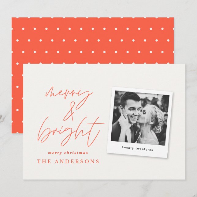 Modern fotomerry & bright christmas (Fram/baksida)