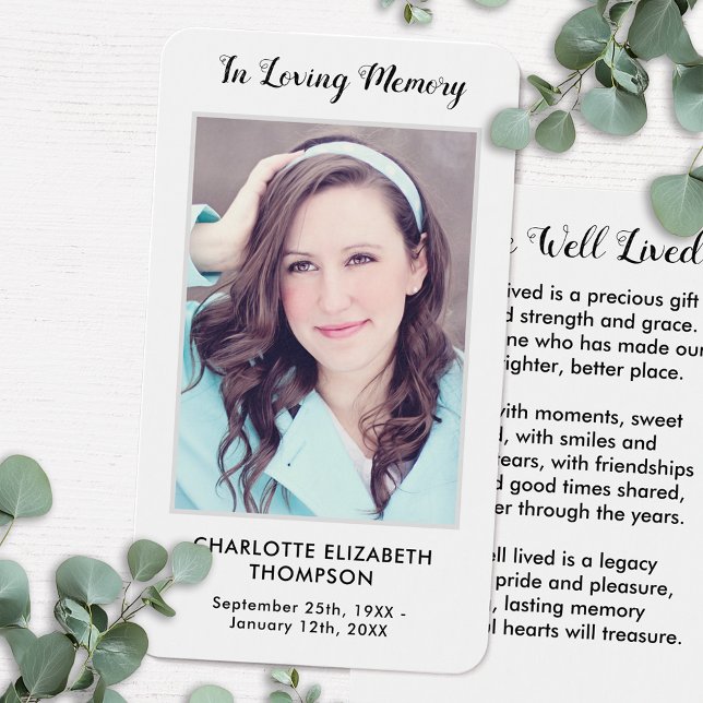 Modern fotominnesanteckning - felsökningskort visitkort (Skapare uppladdad)