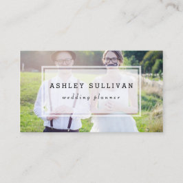 Modern fotoöverlagring | AFFÄRSKORTET BRÖLLOP Visitkort