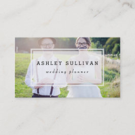 Modern fotoöverlagring | AFFÄRSKORTET BRÖLLOP Visitkort