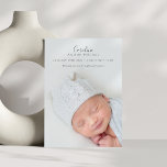 Modern fotoövertäckning - födelsemeddelande vykort<br><div class="desc">Modern fotoövertäckning - vykort för födelsemeddelande</div>