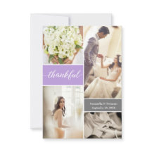 Modern fotoreflekterande skript för Lila Bröllop