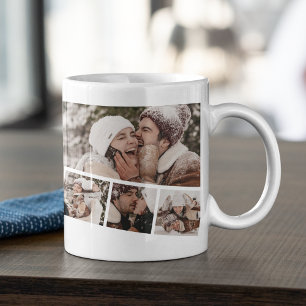 Modern Fotoremsa Collage Kaffemugg