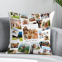 Modern fotosamling för 21 Bild-skräppost Kudde