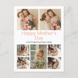 Modern fotosamling i Mors dag med enkel Elegant Helg Vykort