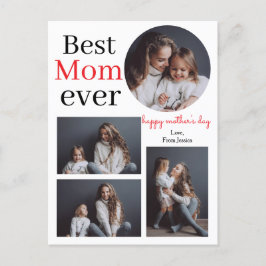 Modern fotosamling i Mors dag med enkel Elegant Helg Vykort