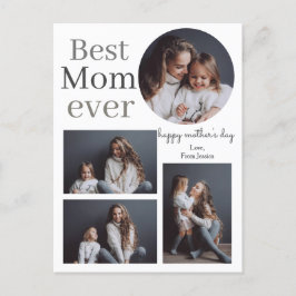 Modern fotosamling i Mors dag med enkel Elegant Helg Vykort