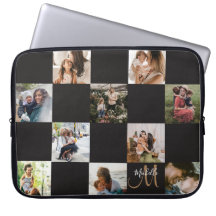 Modern fotosamling och Monogram Laptop sleeve