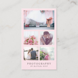 Modern fotosamlingfotograf för elegant visitkort