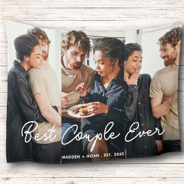 Modern fotoskript Bästa lilla samling någonsin Fleecefilt