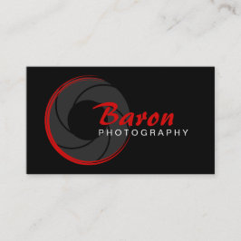 Modern fotoskrivare Red Visitkort