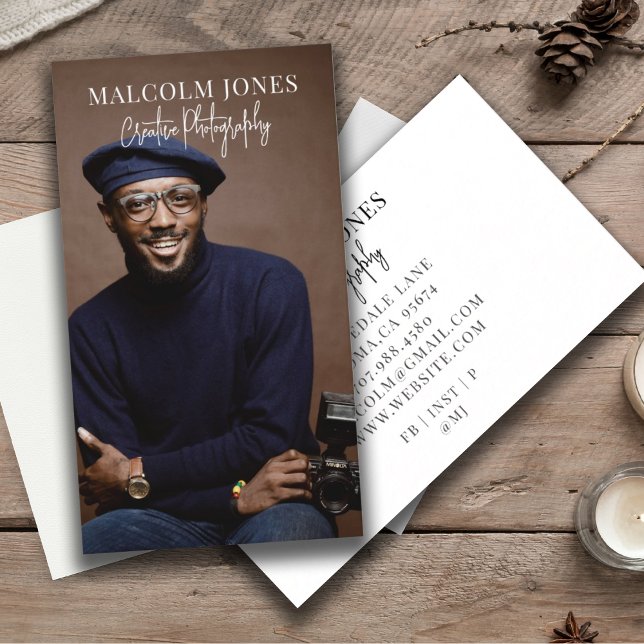 Modern fotoskrivare visitkort (Skapare uppladdad)