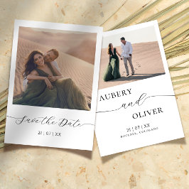 Modern fotospara datum Bröllop Spara Datumet