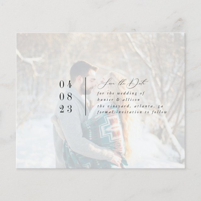 Modern fotospara datum flygblad (Framsidan)