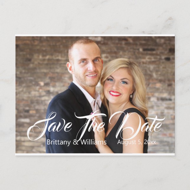 Modern fotospara datum vykort (Framsida)