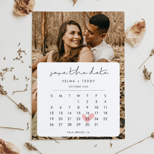 Modern fotospara datumkalender spara datumet