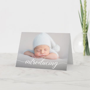 Modern fotostatistik i Baby introducerar skript Kort