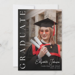 Modern fotoStudentfest Inbjudningar