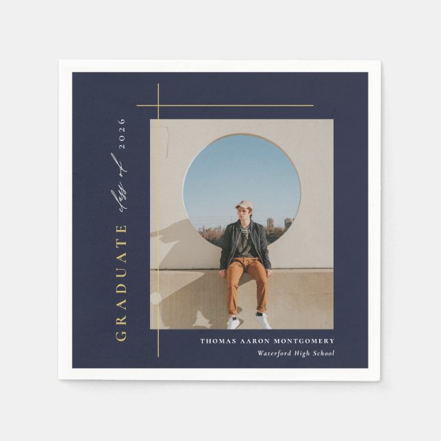 Modern fotoStudentfest Pappersservett (Framsidan)