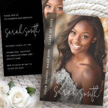 Modern fotosvart studentfest