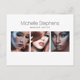Modern fototrio för makeup-artister, Stylist Vykort