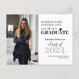 Modern fototypografi student studenten meddelande vykort