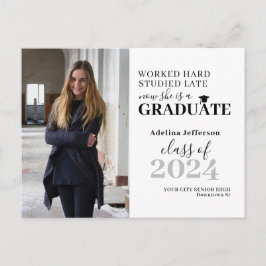 Modern fototypografi student studenten meddelande vykort