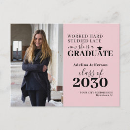 Modern fototypografi student studenten meddelande vykort